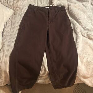 aritzia TNA cargo pants, size 0, worn once, brownish colour